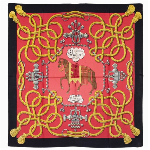 Hermes Palefrois collection vintage scarf