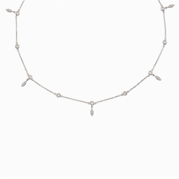 18kt white gold and diamonds Necklace
