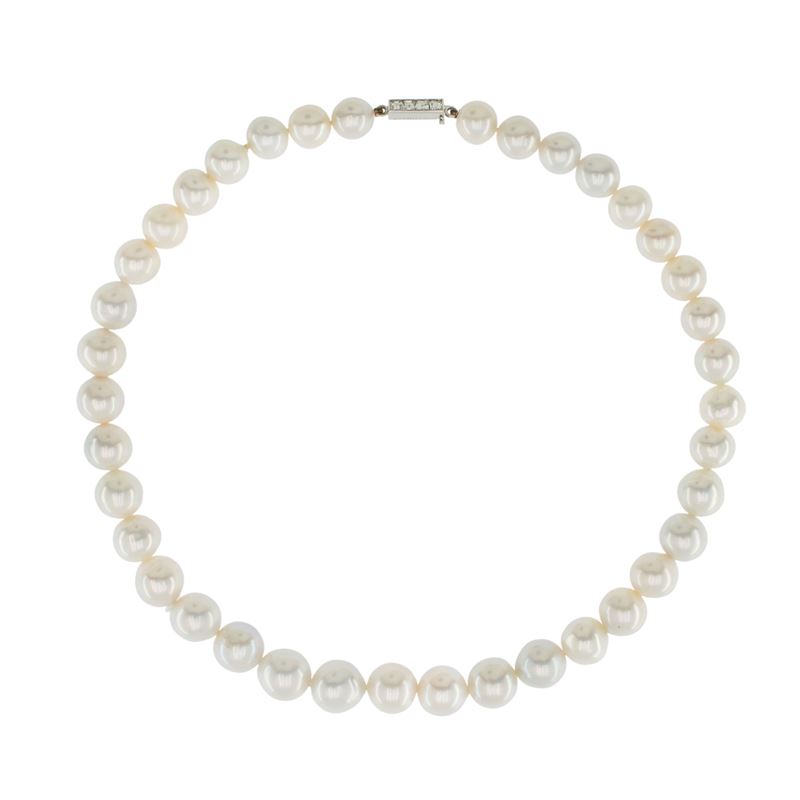 Collana Ad un Filo di Perle Australiane