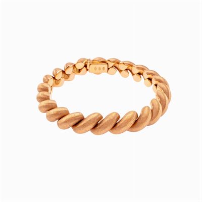 Bracciale in Oro Rosa 18kt Satinato
