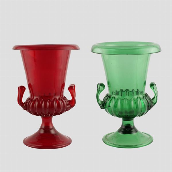 Manifattura italiana (2)  (Murano, anni 60)  - Asta Design e Arti Decorative del 900 - Colasanti Casa d'Aste