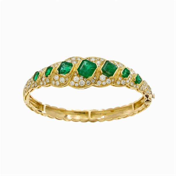 18kt yellow gold cuff bracelet