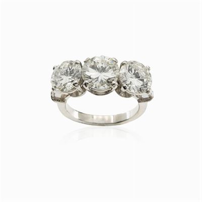 Anello Trilogy in Oro Bianco 18kt