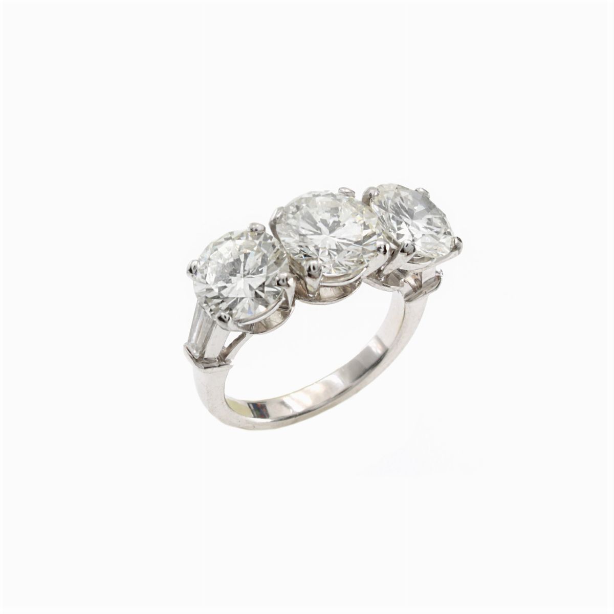 Anello Trilogy in Oro Bianco 18kt
