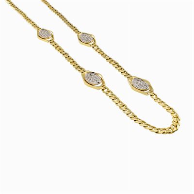 Bulgari Lunga Collana Maglia Groumette