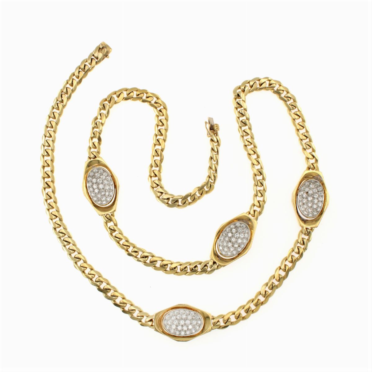 Bulgari Lunga Collana Maglia Groumette