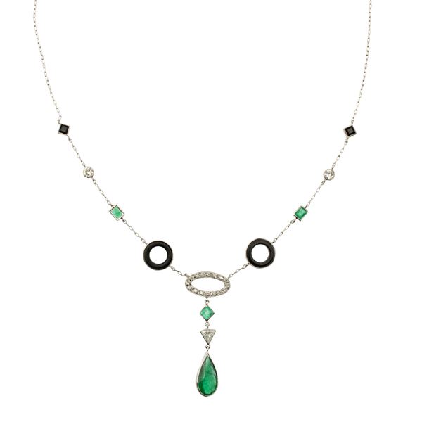 18kt white gold Decò necklace  - Auction Fine Jewels Watches | Fashion Vintage - Colasanti Casa d'Aste