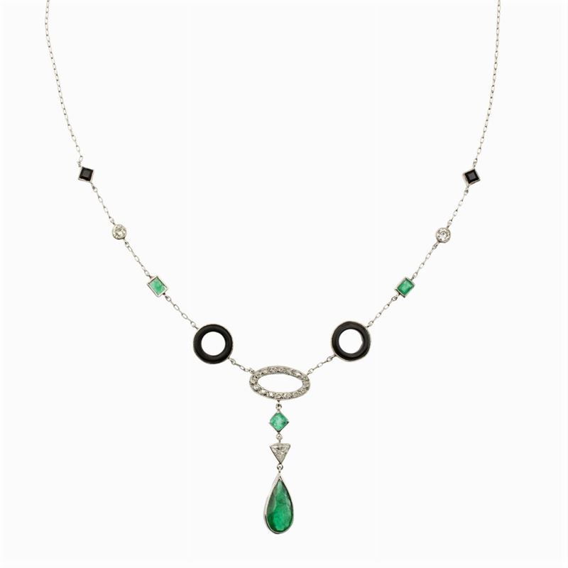 Collana Decò in Oro Bianco 18kt