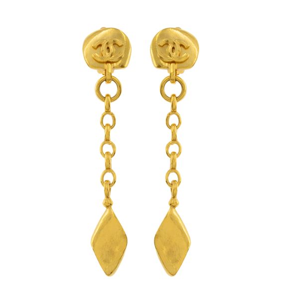 Chanel vintage bijou pendant earrings