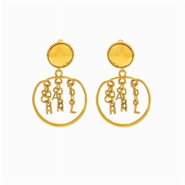 Chanel vintage bijou pendant earrings