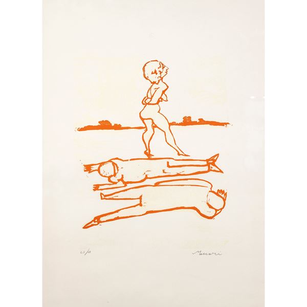 Mino Maccari  (Siena 1898 - Roma 1989)  - Auction 19th and 20th Centuries Paintings - Web Only - Colasanti Casa d'Aste