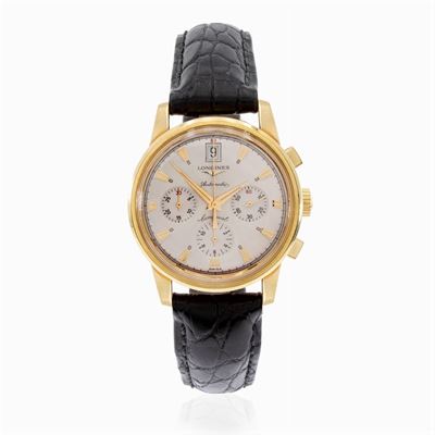 Longines Automatic Conquest, Orologio da Polso Cronografo Bicompax Vintage