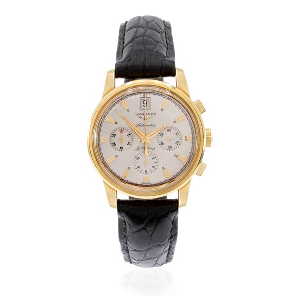 Longines Automatic Conquest, vintage chronograph bicompax wristwatch