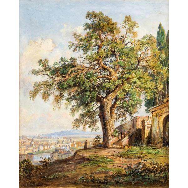 Jacob George Strutt  (Colchester 1784 - Roma 1867)  - Asta Arredi, Sculture, Dipinti Antichi e del XIX Secolo - Colasanti Casa d'Aste