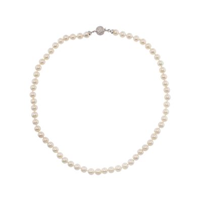Collana Ad un Filo di Perle Coltivate
