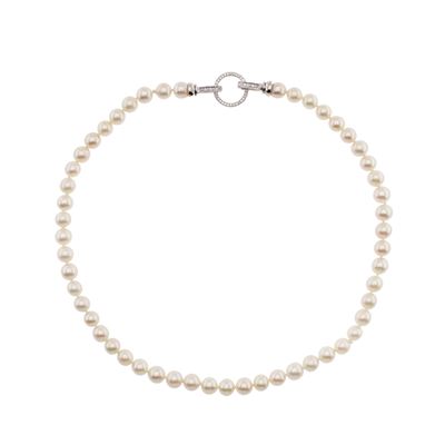 Collana Ad un Filo di Perle Coltivate