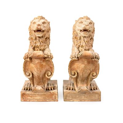 Coppia di Sculture in Terracotta