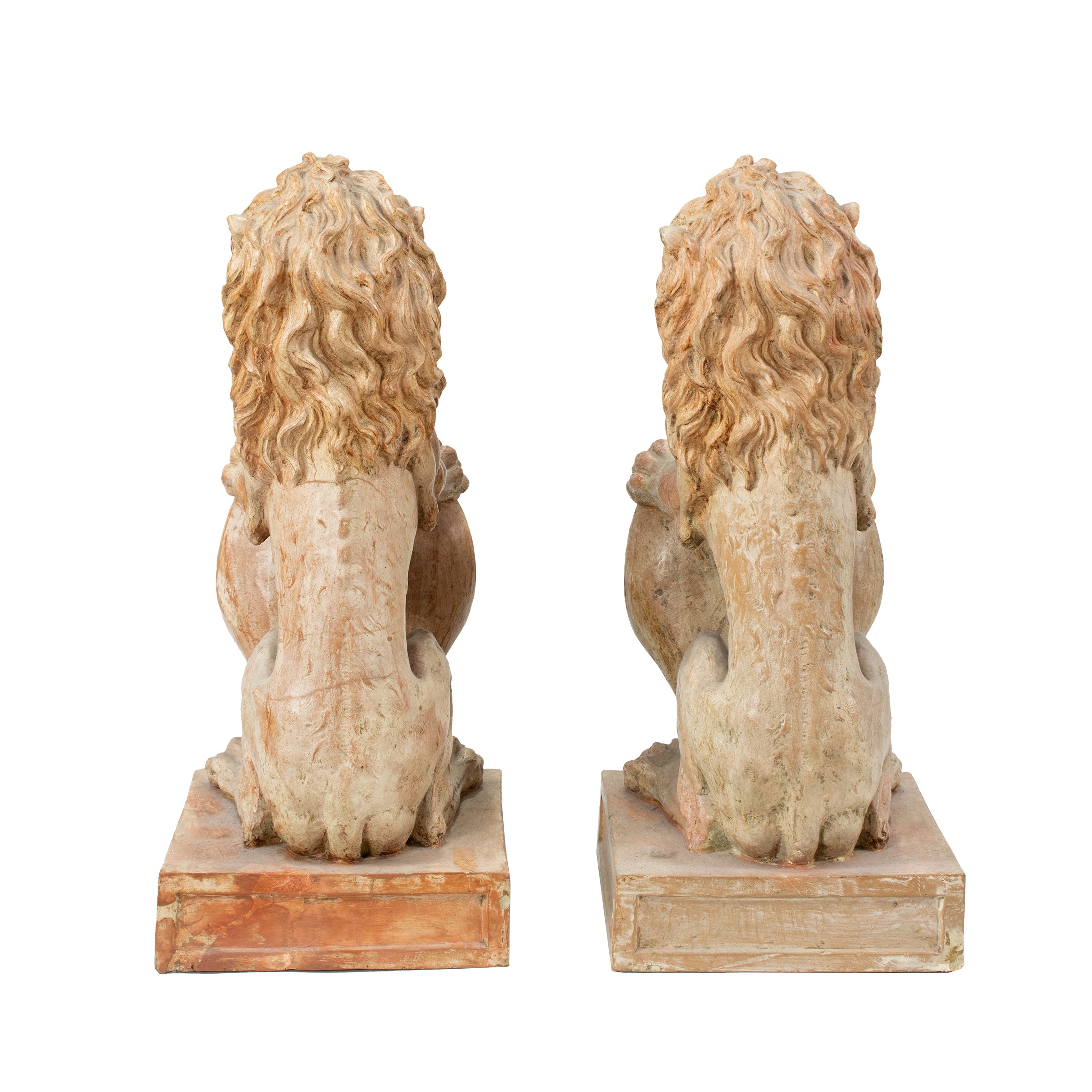 Coppia di Sculture in Terracotta