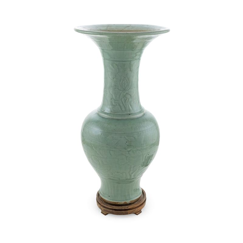 Vaso Smaltato in Porcellana Celadon