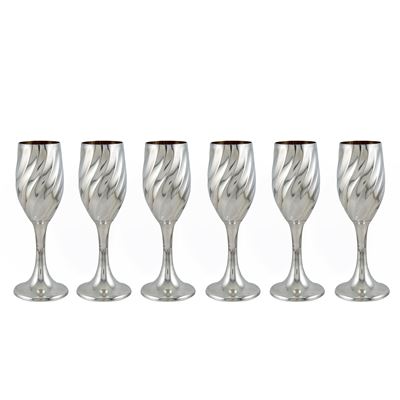 Sei Flutes in Argento