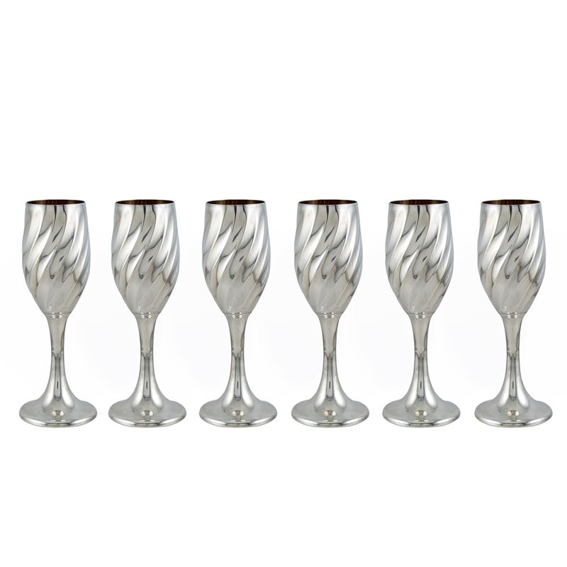 Sei Flutes in Argento
