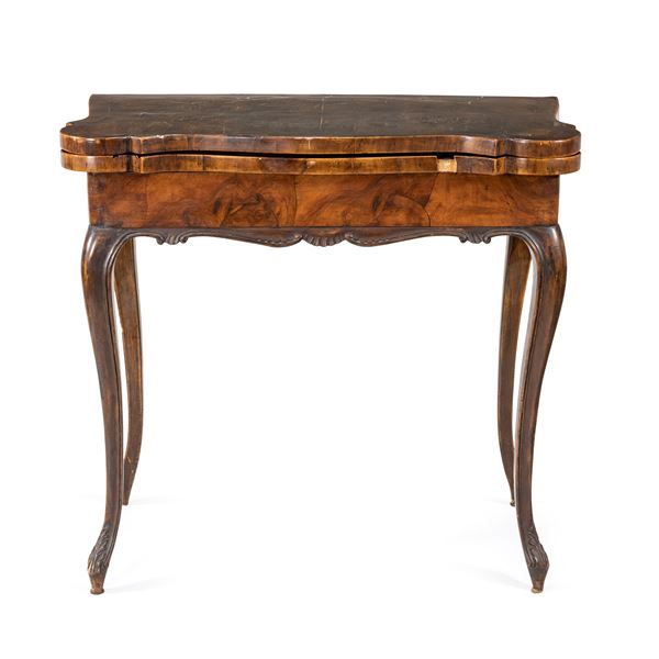 Walnut gaming table