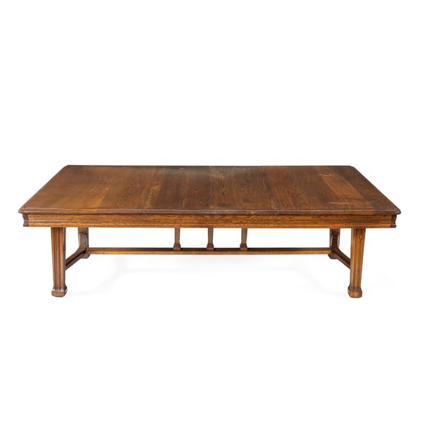 Oak wood coffee table  (19th-20th century)  - Auction Furniture Sculpture and Works of Art - Web Only - Colasanti Casa d'Aste