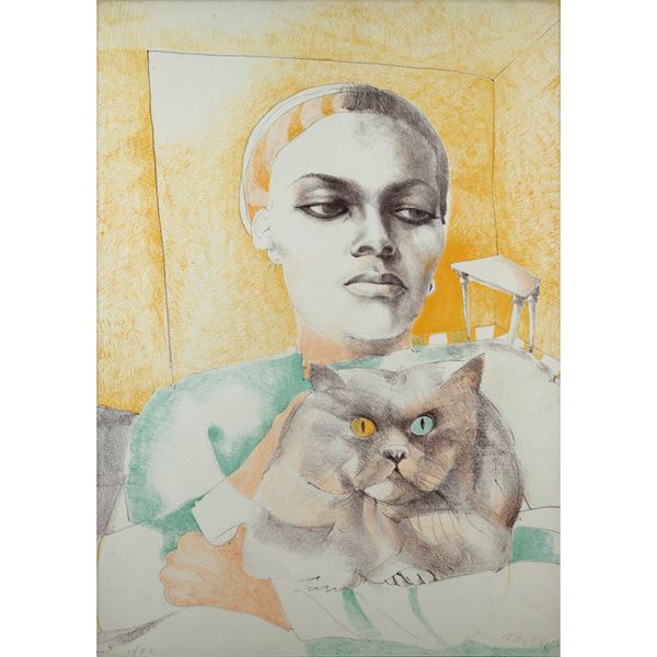 Ugo Attardi  (Sori di Genova 1923 - Roma 2006)  - Asta Opere del XIX e XX secolo Web Only - Colasanti Casa d'Aste
