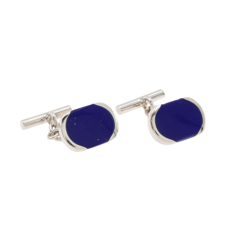 Gemelli in Argento 925 e Lapislazzulo