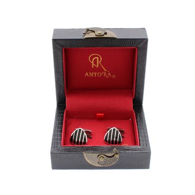 Gemelli in Argento 925 e Smalto Nero
