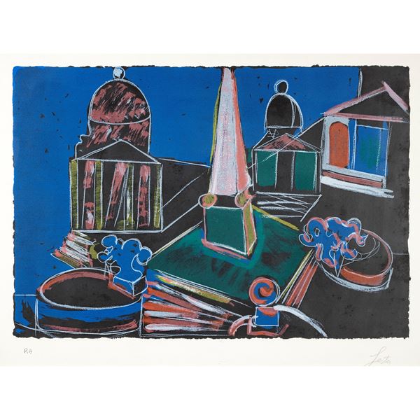 Tano Festa  (Roma 1938 - 1988)  - Asta Opere del XIX e XX secolo Web Only - Colasanti Casa d'Aste