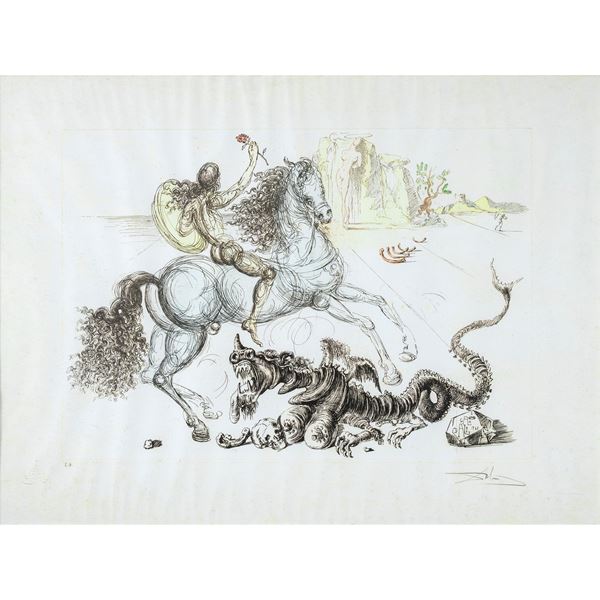 Salvador Dalì  (Figueres 1904 - 1989)  - Asta Opere del XIX e XX secolo Web Only - Colasanti Casa d'Aste