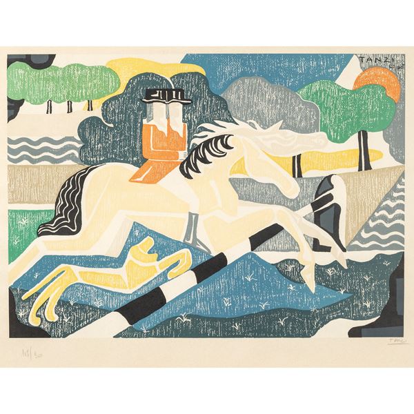 Gaetano Tanzi  (Genova 1918 - 2017)  - Auction 19th and 20th Centuries Paintings - Web Only - Colasanti Casa d'Aste