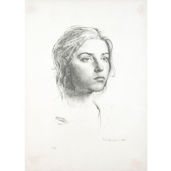 Pietro Annigoni  (Milano 1910 - Firenze 1988)  - Asta Opere del XIX e XX secolo Web Only - Colasanti Casa d'Aste