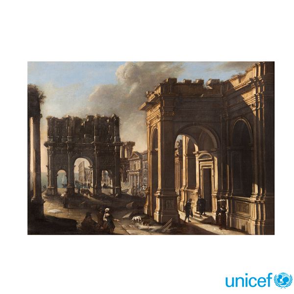 Alessandro Salucci Firenze 1590 - Roma 1655/600 / Michelangelo Cerquozzi Roma 1602 - 1660