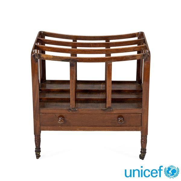 Mahogany magazine rack
