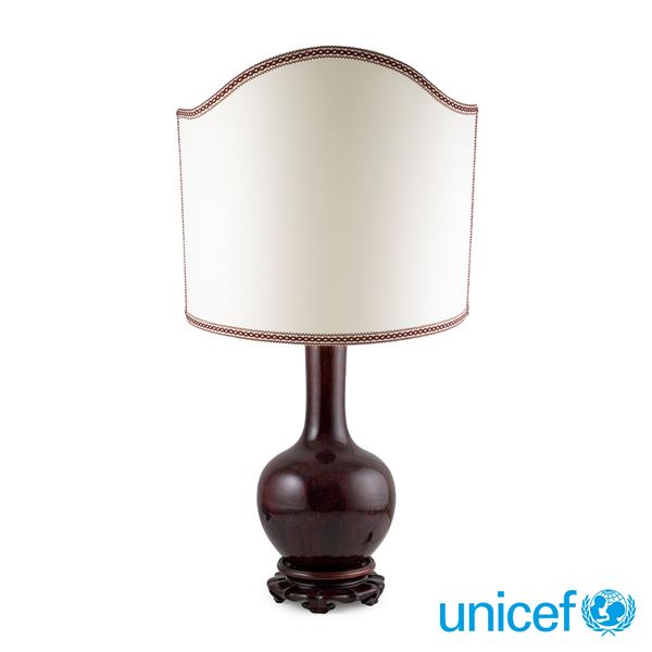 Porcelain table lamp  (China, 20th century)  - Auction Old Master and 19th century Paintings Furniture and Sculptures - Colasanti Casa d'Aste