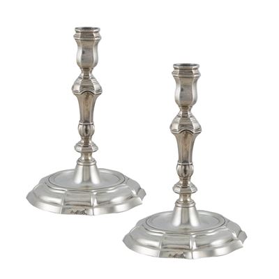 Coppia di Candelieri in Argento