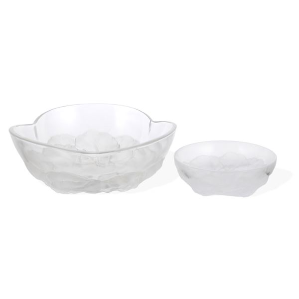 Glass fruit salad set (8)