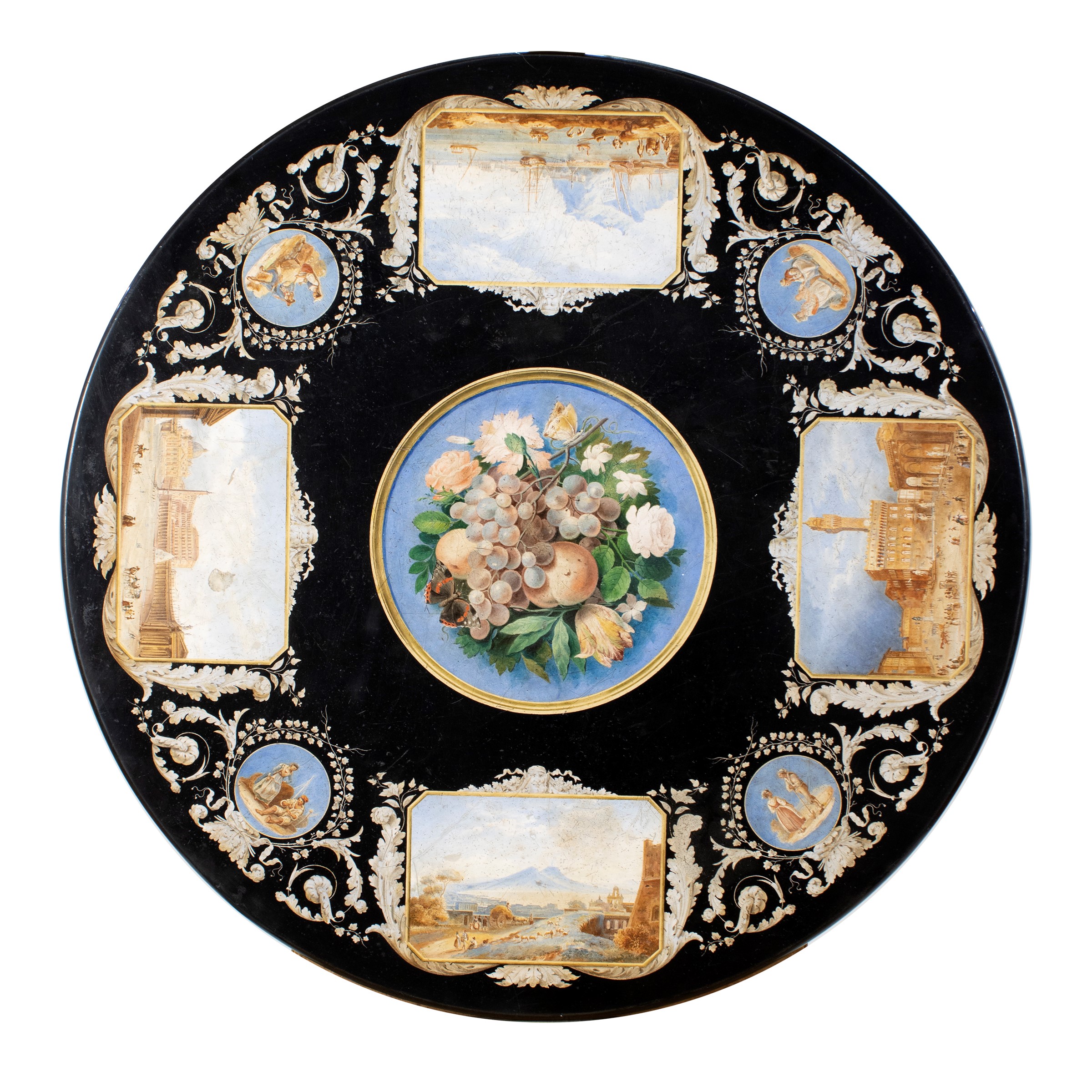 Tavolino in Legno e Scagliola
