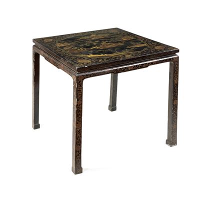Tavolino Quadrato in Legno Laccato