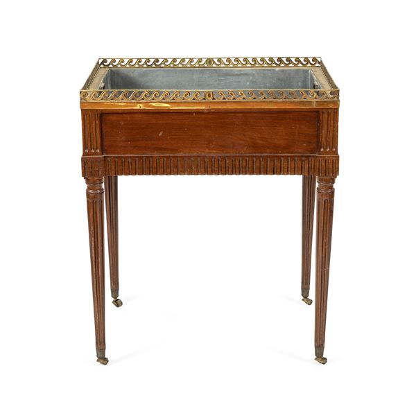 Mahogany planter table  (France, 19th century)  - Auction Furniture, Sculptures, Old Master and 19th Century Paintings - I - Colasanti Casa d'Aste