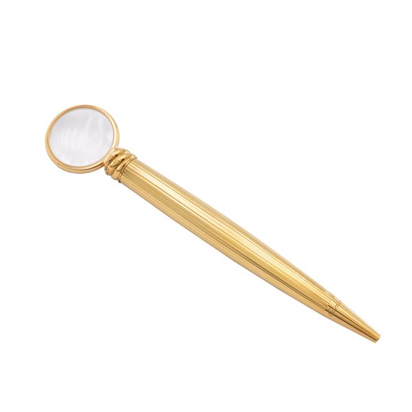 Cartier penna a sfera con lente