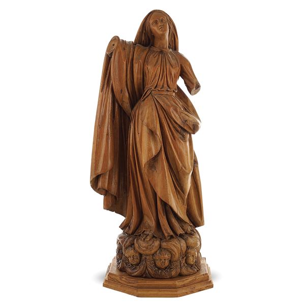 Wood sculpture  (France, 19th century)  - Auction Furniture, Sculptures, Old Master and 19th Century Paintings - I - Colasanti Casa d'Aste