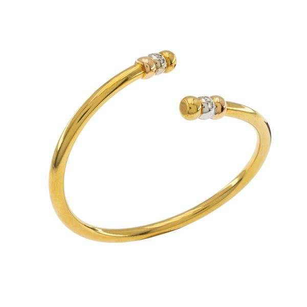 Bracciale contrarié in oro giallo 18kt  - Asta Gioielli e Orologi Web Only - Colasanti Casa d'Aste