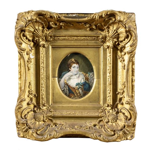 Miniatura raffigurante ritratto femminile