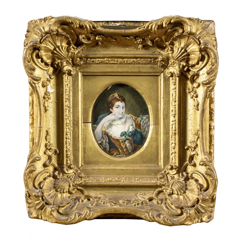 Miniatura Raffigurante Ritratto Femminile