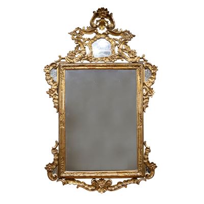 Specchiera in Legno Dorato