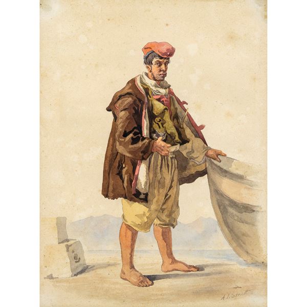 Arthur John Strutt  (Chelmsford, 1819 - Roma 1888)  - Asta Arredi, Sculture, Dipinti Antichi e del XIX Secolo - Colasanti Casa d'Aste