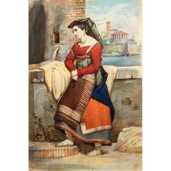 Tommaso Minardi  (Faenza 1787 – Roma 1871)  - Asta Arredi, Sculture, Dipinti Antichi e del XIX Secolo - Colasanti Casa d'Aste